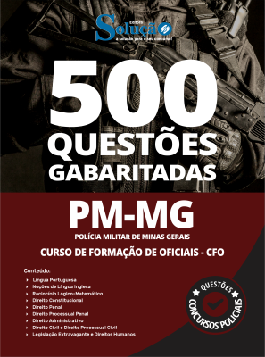 Caderno de Questões PM-MG - Curso de Formação de Oficiais - CFO - 500 Questões Gabaritadas - Imagem 1