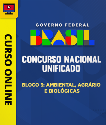 Concurso Nacional Unificado (CNU) - Bloco 3: Ambiental, Agrário e Biológicas - Imagem 1