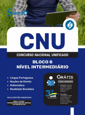 Apostila CNU em PDF 2024 - Bloco 8 - Nível Intermediário - Imagem 1