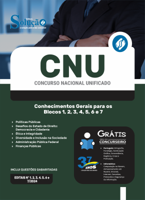 Apostila CNU 2024 - Conhecimentos Gerais para os Blocos 1, 2, 3, 4, 5, 6 e 7 - Imagem 3