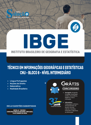 Apostila IBGE 2024 - Técnico em Informações Geográficas e Estatísticas - CNU - Bloco 8 - Nível Intermediário - Imagem 3