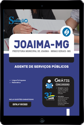 Apostila Prefeitura de Joaíma - MG em PDF 2024 Agente de Serviços Públicos - Imagem 1