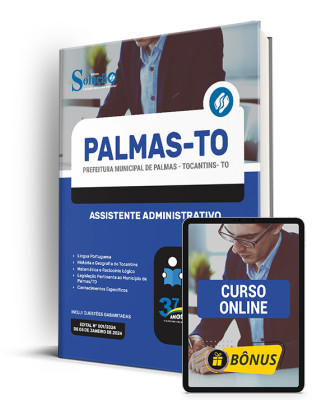 Apostila Prefeitura de Palmas - TO 2024 - Assistente Administrativo - Imagem 1