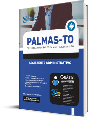 Apostila Prefeitura de Palmas - TO 2024 - Assistente Administrativo - Imagem 2