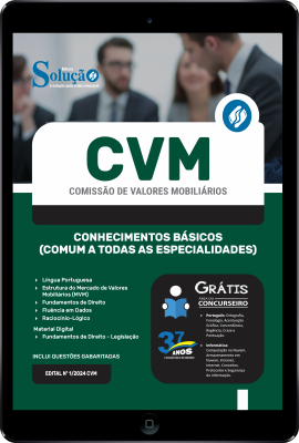 Apostila CVM em PDF 2024 - Conhecimentos Básicos (Comum a todas as Especialidades) - Imagem 1