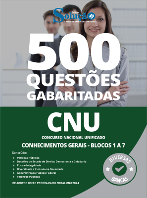 Caderno de Questões CNU - Conhecimentos Gerais - Bloco 1 a 7 - 500 Questões Gabaritadas - Imagem 2