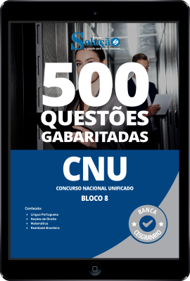 Caderno de Questões CNU - Bloco 8 em PDF - 500 Questões Gabaritadas - Imagem 1