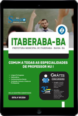 Apostila Prefeitura de Itaberaba - BA em PDF 2024 - Comum a Todas as Especialidades de Professor NU I - Imagem 1