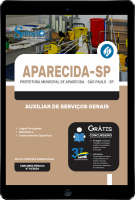 Apostila Prefeitura de Aparecida - SP em PDF 2024 - Auxiliar de Serviços Gerais - Imagem 1