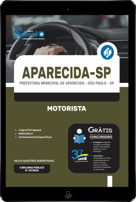 Apostila Prefeitura de Aparecida - SP em PDF 2024 - Motorista - Imagem 1