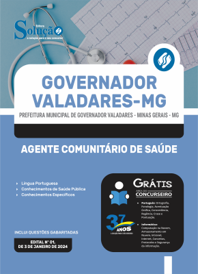 Apostila Prefeitura de Governador Valadares - MG 2024 - Agente Comunitário de Saúde - Imagem 3