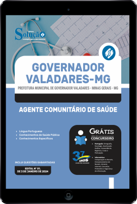 Apostila Prefeitura de Governador Valadares - MG em PDF 2024 - Agente Comunitário de Saúde - Imagem 1