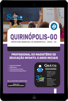 Apostila Prefeitura de Quirinópolis - GO em PDF 2024 - Profissional do Magistério de Educação Infantil e Anos Iniciais - Imagem 1