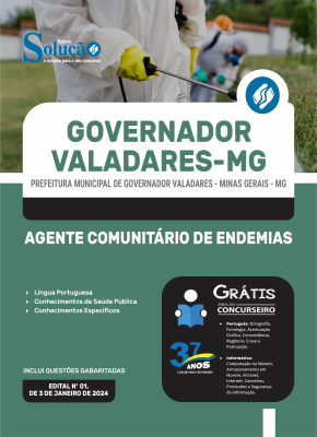 Apostila Prefeitura de Governador Valadares - MG 2024 - Agente Comunitário de Endemias - Imagem 3