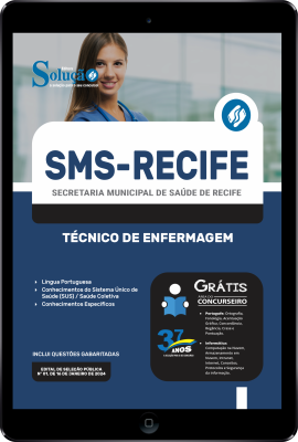 Apostila SMS Recife em PDF 2024 - Técnico de Enfermagem - Imagem 1