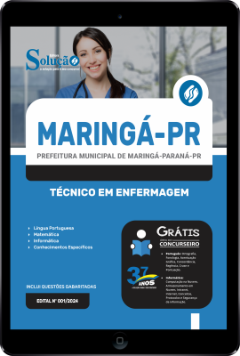 Apostila Prefeitura de Maringá - PR em PDF 2024 - Técnico em Enfermagem - Imagem 1