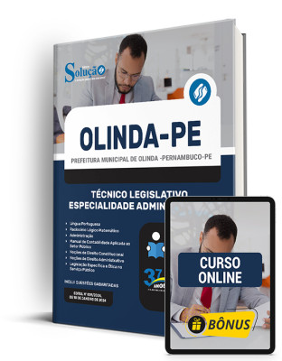 Apostila Câmara de Olinda - PE 2024 - Técnico Legislativo - Especialidade: Administrativa