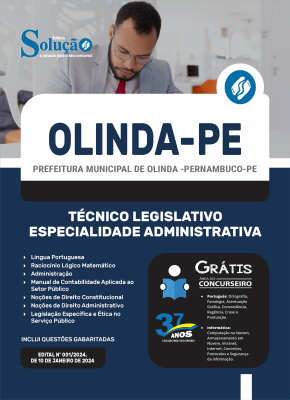 Apostila Câmara de Olinda - PE 2024 - Técnico Legislativo - Especialidade: Administrativa - Imagem 3