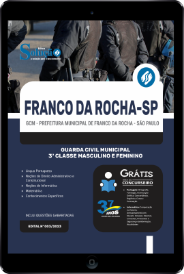 Apostila Prefeitura de Franco da Rocha - SP em PDF 2024 - Guarda Civil Municipal - 3ª Classe Masculino e Feminino - Imagem 1