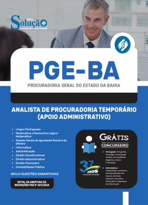 Apostila PGE-BA 2024 - Analista de Procuradoria Temporário (Apoio Administrativo) - Imagem 3