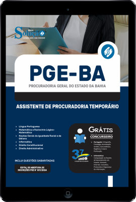 Apostila PGE-BA em PDF 2024 - Assistente de Procuradoria Temporária - Imagem 1