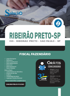 Apostila ISS Ribeirão Preto - SP 2024 - Fiscal Fazendário - Imagem 3