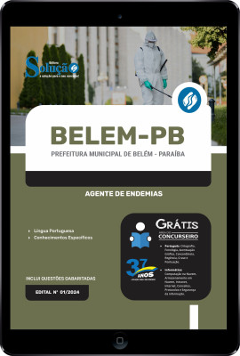 Apostila Prefeitura de Belém - PB em PDF 2024 - Agente de Endemias - Imagem 1