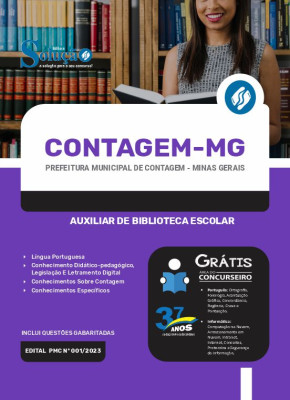 Apostila Prefeitura de Contagem - MG 2024 - Auxiliar de Biblioteca Escolar - Imagem 3