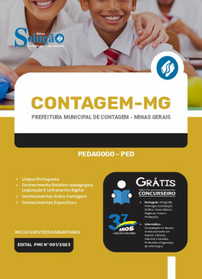 Apostila Prefeitura de Contagem - MG 2024 - Pedagogo - PED - Imagem 3