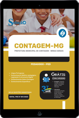 Apostila Prefeitura de Contagem - MG em PDF 2024 - Pedagogo - PED - Imagem 1