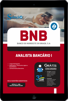 Apostila BNB - Banco do Nordeste em PDF 2024 - Analista Bancário 1 - Imagem 1