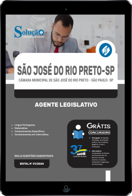 Apostila Câmara de São José do Rio Preto - SP em PDF 2024 - Agente Legislativo - Imagem 1