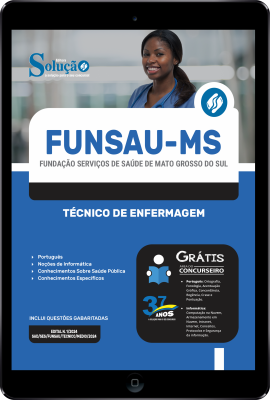 Apostila FUNSAU-MS em PDF 2024 - Técnico de Enfermagem - Imagem 1