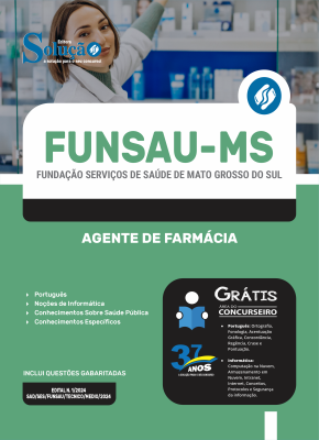 Apostila FUNSAU-MS 2024 - Agente de Farmácia - Imagem 3