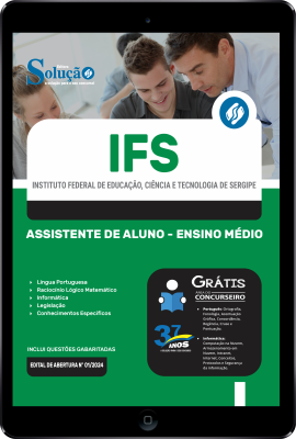 Apostila IFS em PDF 2024 - Assistente de Aluno Ensino Médio - Imagem 1