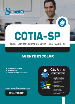 Apostila Prefeitura de Cotia - SP 2024 - Agente Escolar - Imagem 3