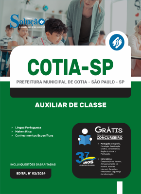 Apostila Prefeitura de Cotia - SP 2024 - Auxiliar de Classe - Imagem 3