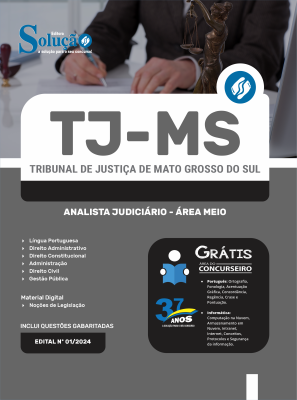 Apostila TJ-MS 2024 - Analista Judiciário - Área Meio - Imagem 3