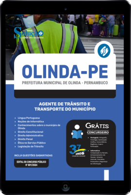 Apostila Prefeitura de Olinda - PE em PDF 2024 - Agente de Trânsito e Transporte do Município - Imagem 1