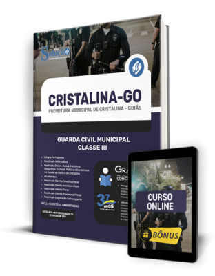 Apostila Prefeitura de Cristalina - GO 2024 - Guarda Civil Municipal - Classe III - Imagem 1