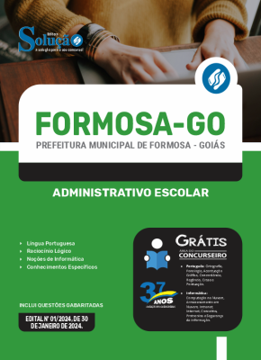 Apostila Prefeitura de Formosa - GO 2024 - Administrativo Escolar - Imagem 3