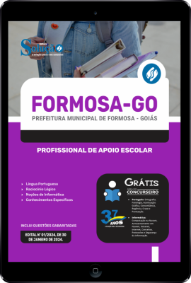 Apostila Prefeitura de Formosa - GO em PDF 2024 - Profissional de Apoio Escolar - Imagem 1