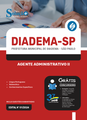 Apostila Prefeitura de Diadema - SP 2024 - Agente Administrativo II - Imagem 3