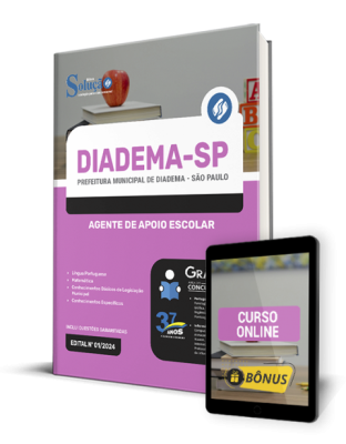 Apostila Prefeitura de Diadema - SP 2024 - Agente de Apoio Escolar