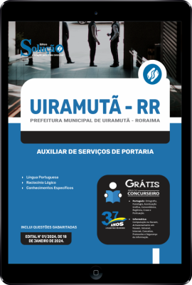 Apostila Prefeitura de Uiramutã - RR em PDF 2024 - Auxiliar de Serviços de Portaria - Imagem 1