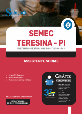 Apostila SEMEC Teresina - PI 2024 - Assistente Social - Imagem 3