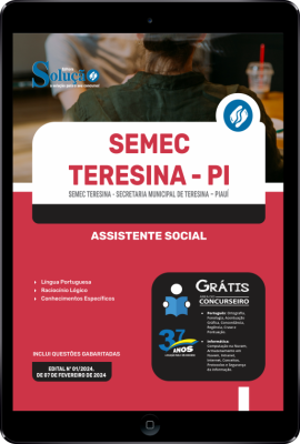 Apostila SEMEC Teresina - PI em PDF  - Assistente Social - Imagem 1