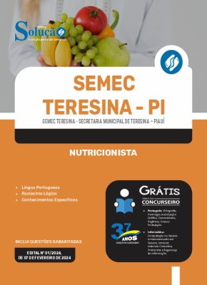 Apostila SEMEC Teresina - PI  - Nutricionista - Imagem 3