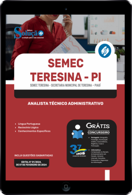 Apostila SEMEC Teresina - PI em PDF 2024 - Analista Técnico Administrativo - Imagem 1