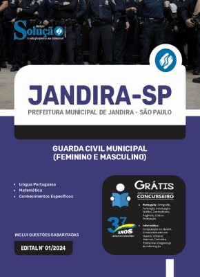 Apostila Prefeitura de Jandira - SP 2024 - Guarda Civil Municipal (Feminino e Masculino) - Imagem 3